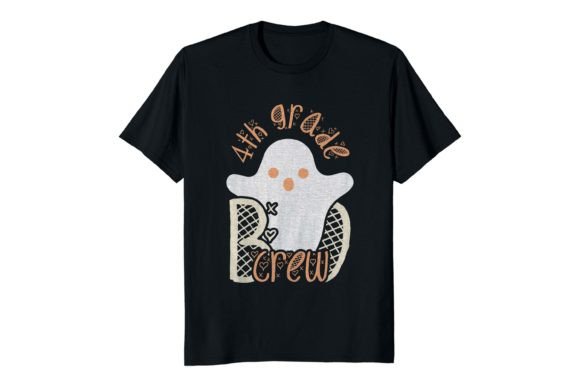 4th Grade Boo Crew Halloween Costume Tee Graphics