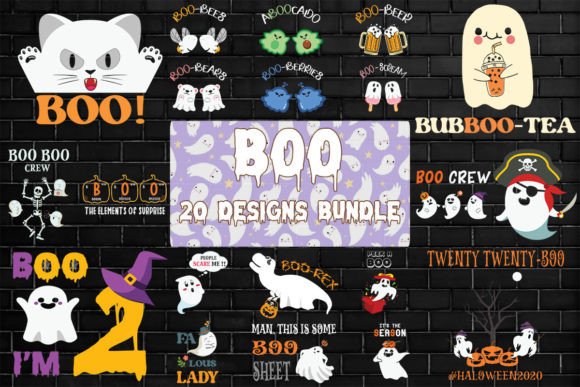 Boo Bundle SVG 20 Designs: A Graphic Designer’s Take on Print Templates