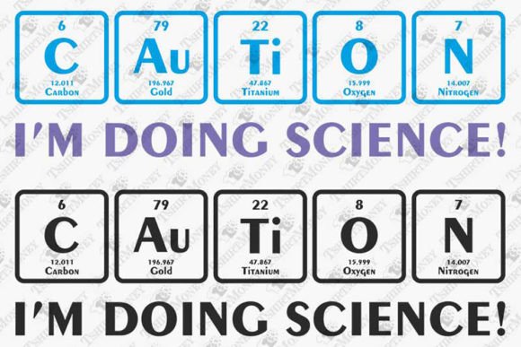 Caution I’m Doing Science Funny Teacher Graphics for T-Shirt Designs