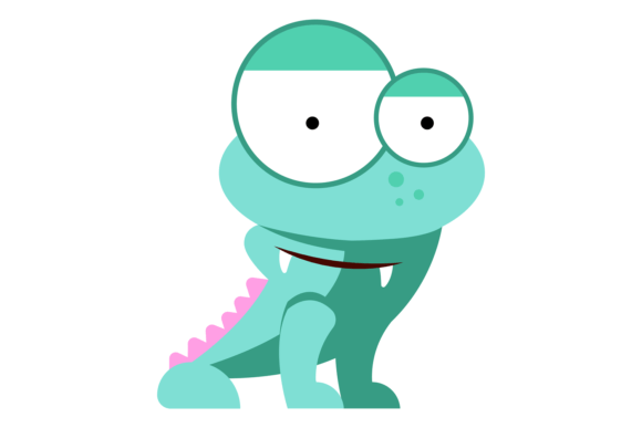 Cute Dragon Toy Graphics for Playful Branding