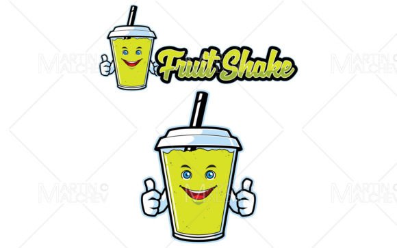 Fruit Shake Mascot