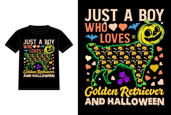 Just a Boy Who Loves Golden Retriever