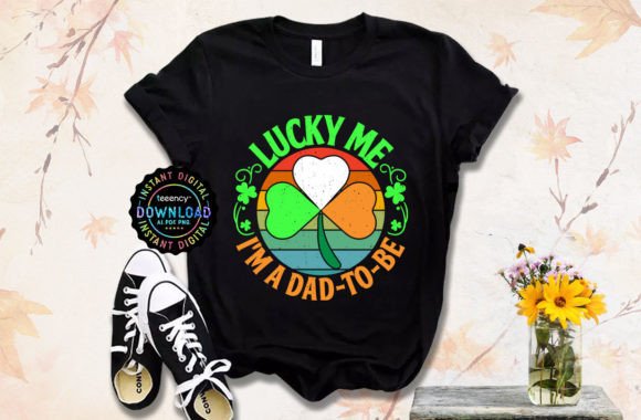 Lucky St Patrick s Day T-shirt Graphics for Local Branding