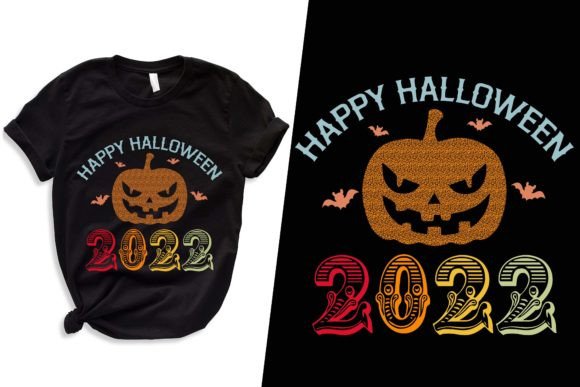 Typography Sublimation Halloween T-Shirt: A Graphic Design Asset for Seasonal Campaigns