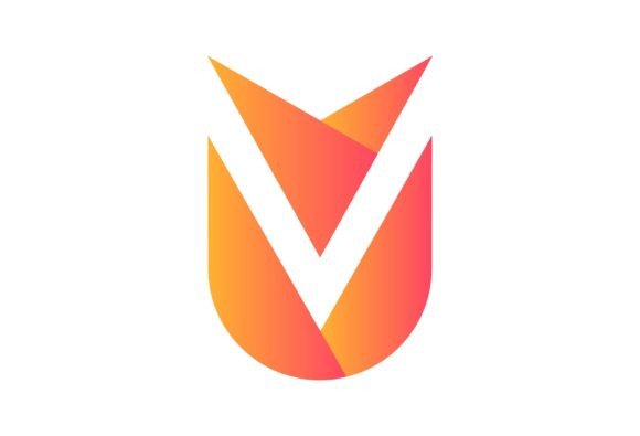 Unique Modern Letter UV Logo Design Graphics