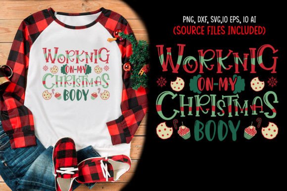 Working on My Christmas Body T-Shirt Graphics for Local Branding